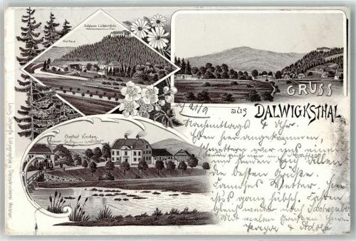 Dalwigksthal 1898 Schloss Lichtenfels Gut Sand Gasthaus Emden