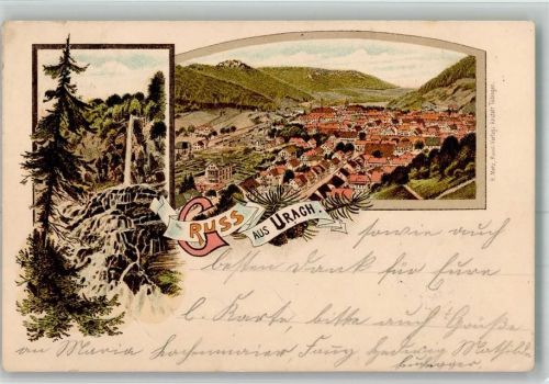 Urach 1898 Urracher Wasserfall