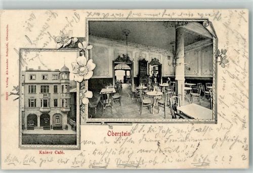 Idar-Oberstein 1901 Kaiser Cafe Gaststube