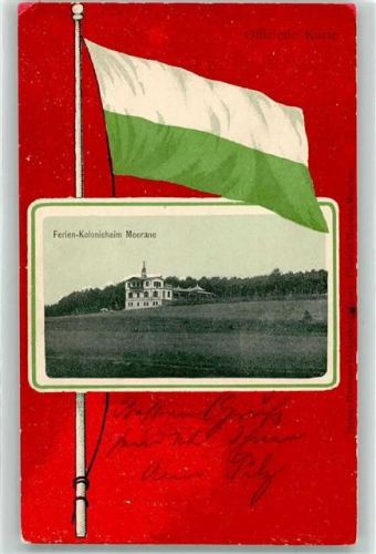 Meerane 1903 Ferienkolonieheim Meerane Fahne