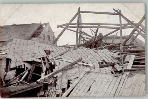Furth 1916 Sturm-Katastrophe 27. 05. 1916 Zerstörtes Fritschings-Gut