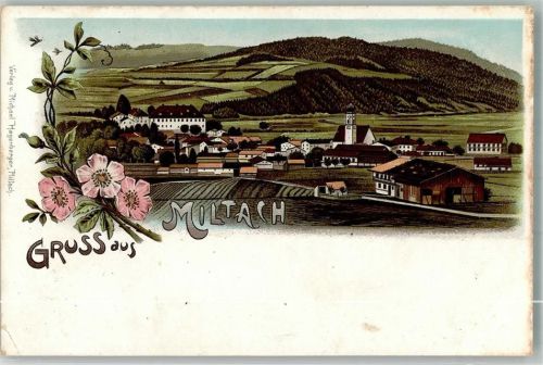 Miltach Lithographie Bauernhof Lybellen