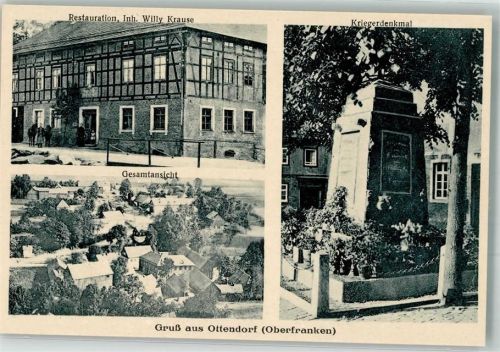 Ludwigsstadt Ottendorf Denkmal Gasthaus Krause
