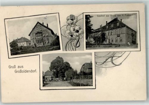 26670 W2912 Großoldendorf 1911 - Gasthaus zur Krone