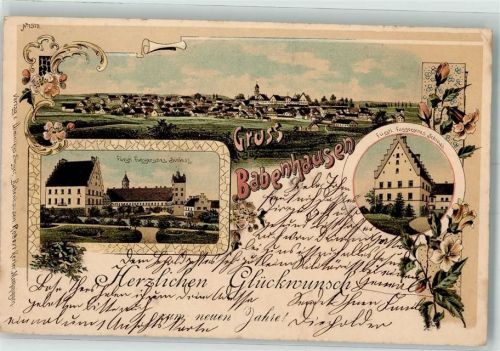 Babenhausen 1902 Fürstliches Fuggerschloß