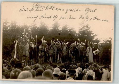 Lemgo Historische Aufführung Schauspieler Ort handschriftlich