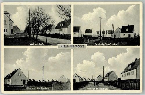 Riesa Weidaerstraße Friedrich-Flick-Straße OT Merzdorf
