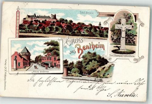 Bad Bentheim 1899 Hotel Bellevue Der "Herrgott" von Bentheim