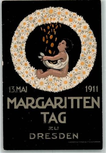 O8000 Dresden Margariten Tag Sterntaler Märchen Blumentag 191 Künstlerkarte