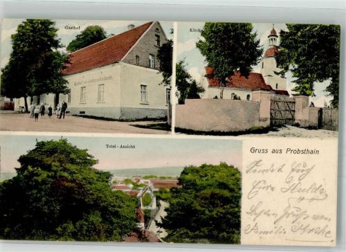 Probsthain 1911 Gasthaus Kirche