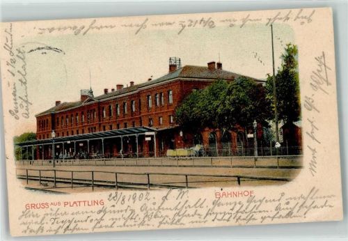 Plattling 1902 Bahnhof