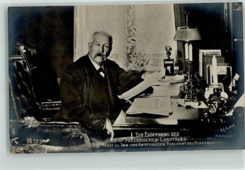 Zur Eröffnung des preuss. Landtages Präsident des Herrenhauses - Hermann Hillger Verlag Nr. 393 AK