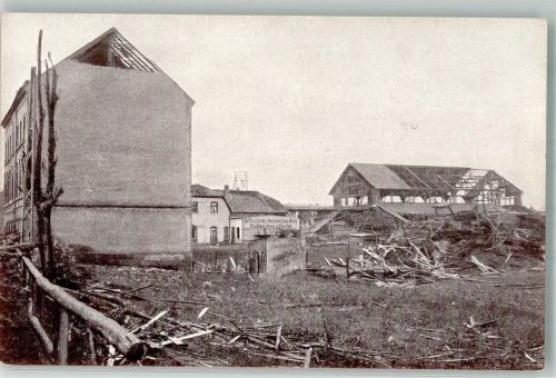 Chemnitz 1916 Sturm-Katastrophe 27. 05. 1916 Zerstörte Schlesische Nutzholzhandlung Grau & Heidel