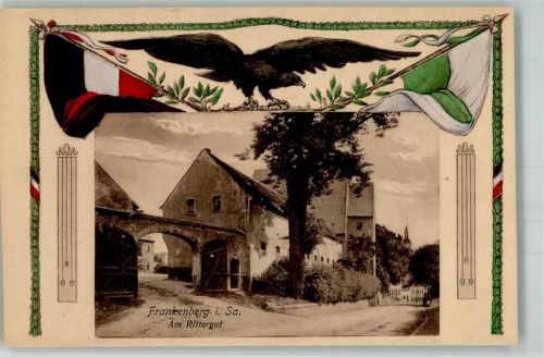 Frankenberg Am Rittergut Adler Fahnen
