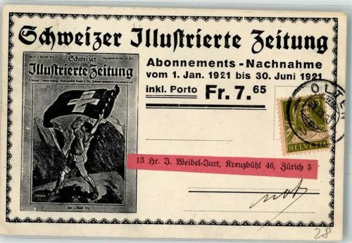 Schweizer Illustrierte 1921