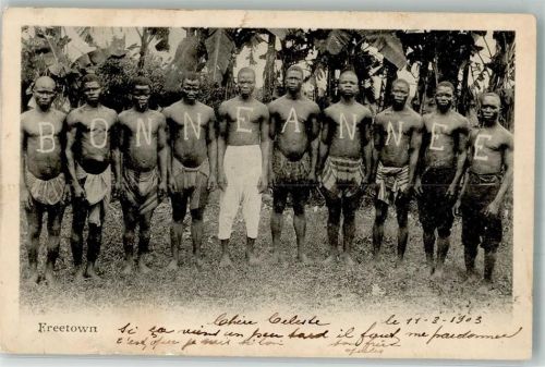 1903 Freetown von Sierra Leone Bonne Annee