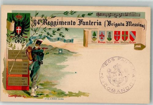 Messina Uniform Wappen 94. Regiment Fanteria Brigata Messina Schießstand