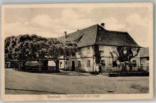 Kersbach WK II Gasthaus zur Linde 1000 jähr. Linde