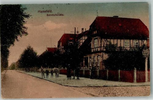 Harsefeld 1923 Bahnhofstraße Inflationsporto 120 Mark