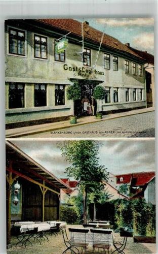 Bad Blankenburg Gasthaus zum Anker Innenhof-Gartenwirtschaft