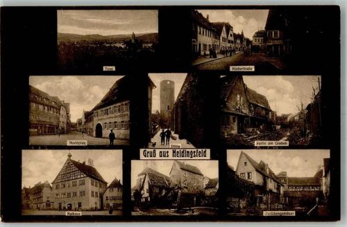 97070 W8700 Heidingsfeld - Klosterstraße Marktplatz Am Graben Rathaus Dölla