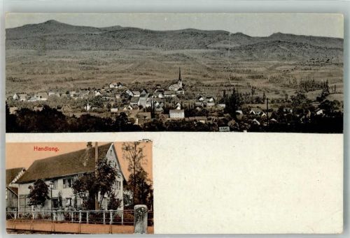 Wahlwies 1927 Geschäftshaus Bahnpost Radolfzell- Zug 1802