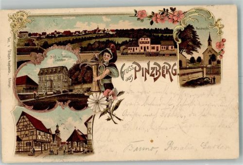 Pinzberg 1898 Mariakapelle Hotel Zametzer Kleiner Schenkwirt