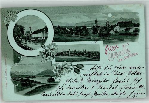 Uffing 1898 Staffelsee Kirche St. Agatha