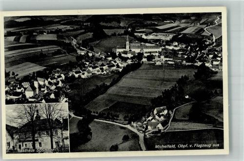 91275 W8572 Michelfeld , Oberpf - Fliegeraufnahme Gasthaus Schindler