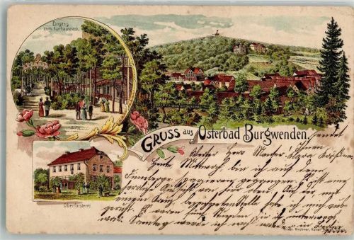 Burgwenden 1903 Kurhauspark-Eingang Oberförsterei