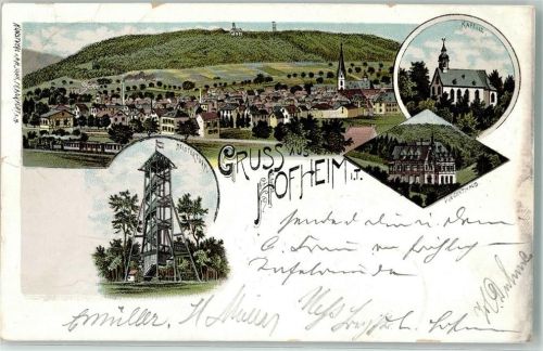 Hofheim 1898 Meisterturm Kapelle Vincenthaus