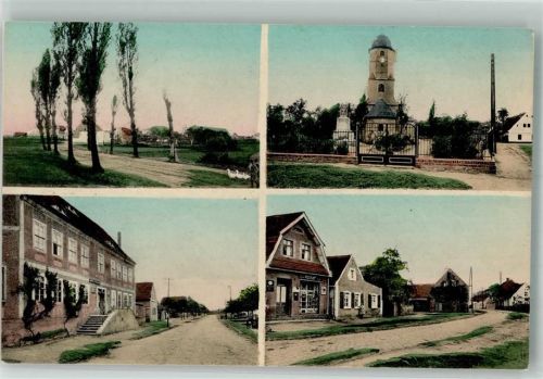 Niemegk Dorfstrassen Gänse Feldweg Wasserturm