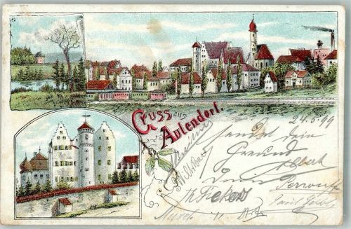 Aulendorf 1899 Schloss Aulendorf Pfarrkirche