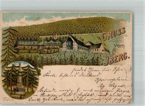 Heilbad Heiligenstadt 1898 Iberg Kurfürsten-Stein-Denkmal