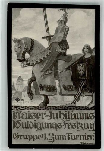 Wien 1908 Kaiser Jubiläums Festzug Gruppe 4 : Zum Turnier