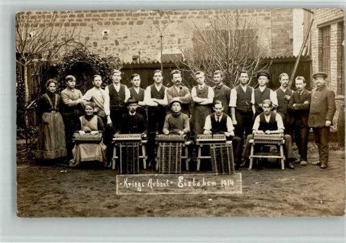 Lutherstadt Eisleben Kriegs Arbeit 1914 Gruppenfoto