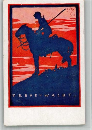 Berlin Mitte 1917 WK I sign. Alexander M. Cay Treue Wacht Helft dem Vaterlande siegen, wählt Vaterlands-Partei