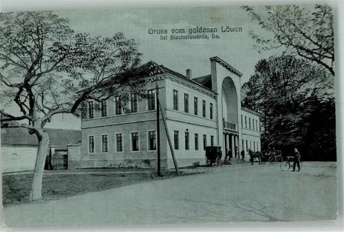 Bischofswerda 1911 Gasthaus Goldener Löwen
