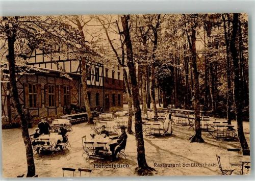 Lychen Hohenlychen Gasthaus Schützenhaus Gartenwirtschaft