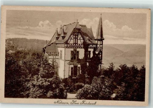 52385 W5168 Nideggen Foto AK Haus Friedewalt Inflationsporto 40 Reichsmark