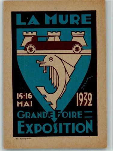 La Mure 1932 Grande Foire Exposition Ganzsache La Mure-Isere