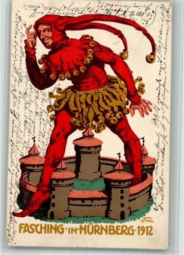 Nürnberg 1912 Fasching sign. Emil Stahl