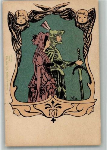 1899 Paul Bayer Dresden Nr. 197 Lithographie Künstler Karte sign. MBr