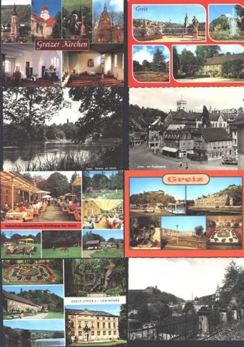 Greiz Lot mit 9 div AK