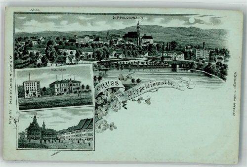 Dippoldiswalde 1898 Mütterschule Marktplatz