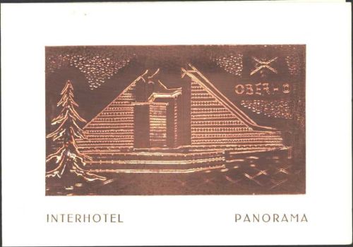 Oberhof Interhotel Panorama Kupferplatte
