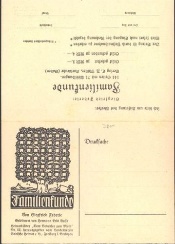 Klapp AK Siegfried Federle Familienkunde