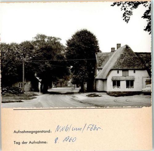 Nieblum Foto montiert auf Karton