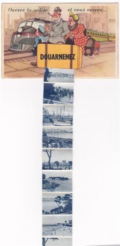Douarnenez ausziehbarer Papierstreifen Eisenbahn Junge Matrosenanzug