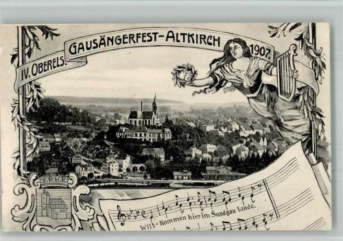Altkirch 1907 IV. Oberels. Gausängerfest